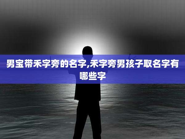 男宝带禾字旁的名字,禾字旁男孩子取名字有哪些字