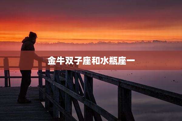 金牛双子座和水瓶座一