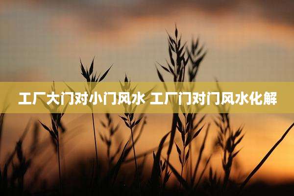 工厂大门对小门风水 工厂门对门风水化解