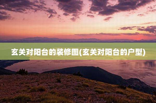 玄关对阳台的装修图(玄关对阳台的户型)