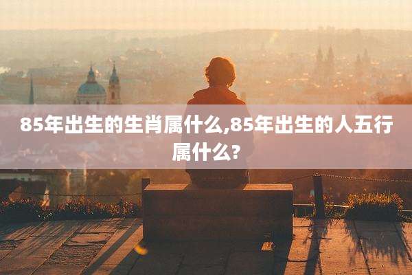 85年出生的生肖属什么,85年出生的人五行属什么?