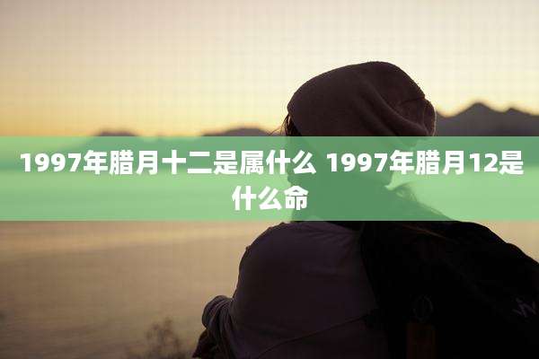 1997年腊月十二是属什么 1997年腊月12是什么命