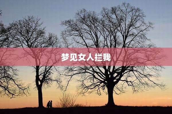 梦见女人拦我