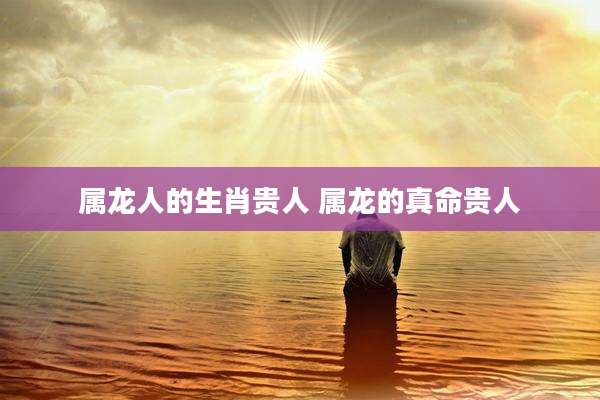 属龙人的生肖贵人 属龙的真命贵人