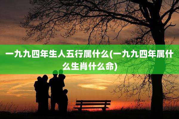 一九九四年生人五行属什么(一九九四年属什么生肖什么命)
