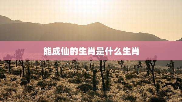 能成仙的生肖是什么生肖