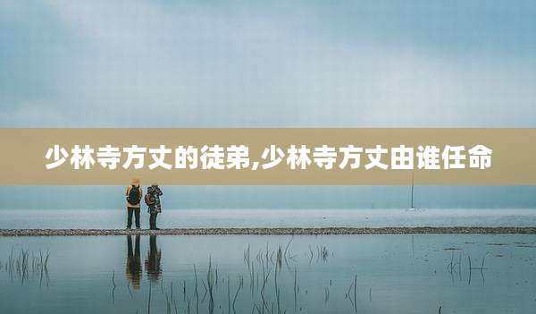 少林寺方丈的徒弟,少林寺方丈由谁任命