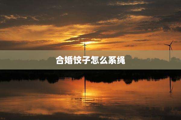 合婚饺子怎么系绳