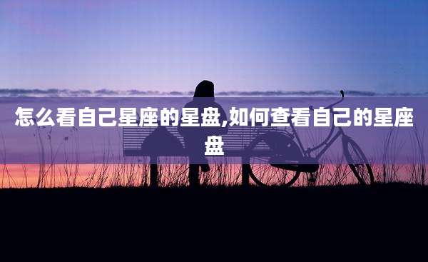 怎么看自己星座的星盘,如何查看自己的星座盘