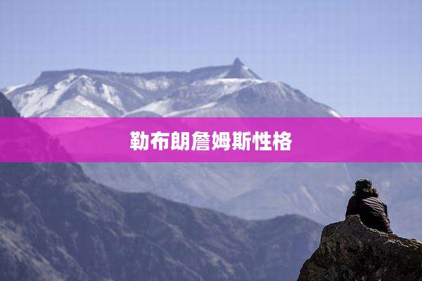 勒布朗詹姆斯性格