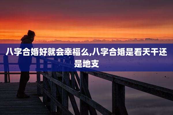 八字合婚好就会幸福么,八字合婚是看天干还是地支