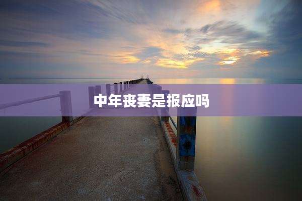 中年丧妻是报应吗