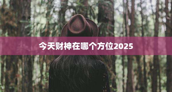 今天财神在哪个方位2025