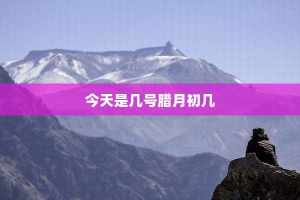 今天是几号腊月初几