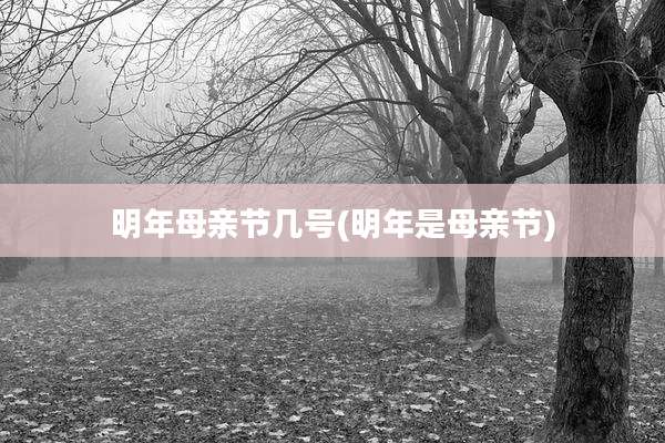明年母亲节几号(明年是母亲节)