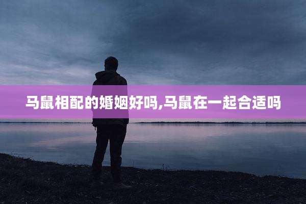 马鼠相配的婚姻好吗,马鼠在一起合适吗