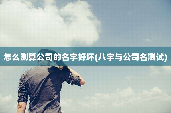 怎么测算公司的名字好坏(八字与公司名测试)
