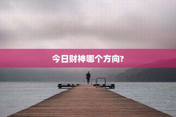 今日财神哪个方向?