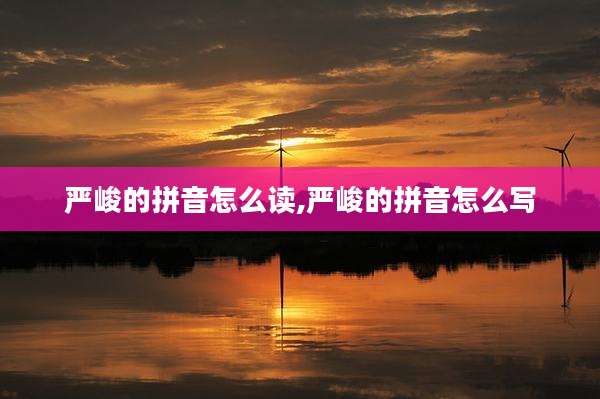 严峻的拼音怎么读,严峻的拼音怎么写