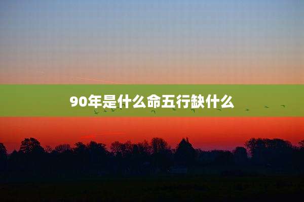 90年是什么命五行缺什么