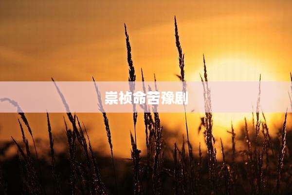 崇祯命苦豫剧