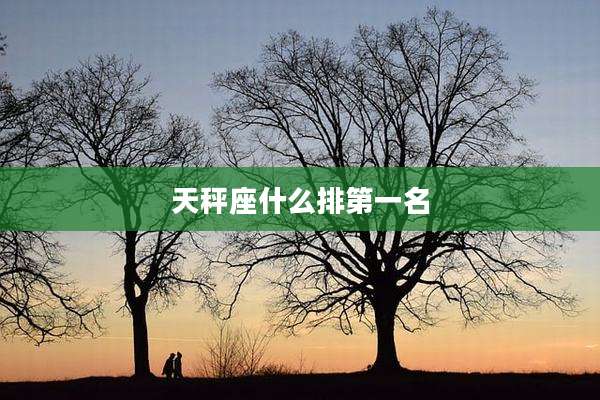天秤座什么排第一名