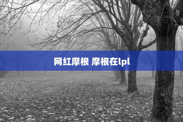 网红摩根 摩根在lpl
