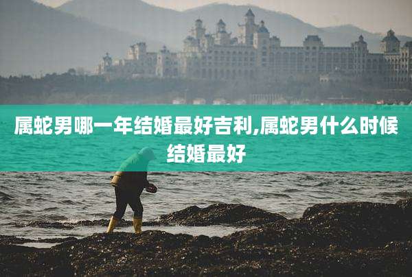 属蛇男哪一年结婚最好吉利,属蛇男什么时候结婚最好