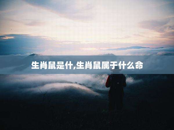 生肖鼠是什,生肖鼠属于什么命