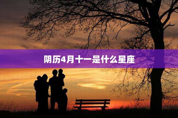 阴历4月十一是什么星座
