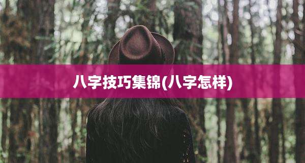 八字技巧集锦(八字怎样)