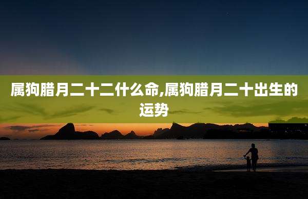 属狗腊月二十二什么命,属狗腊月二十出生的运势