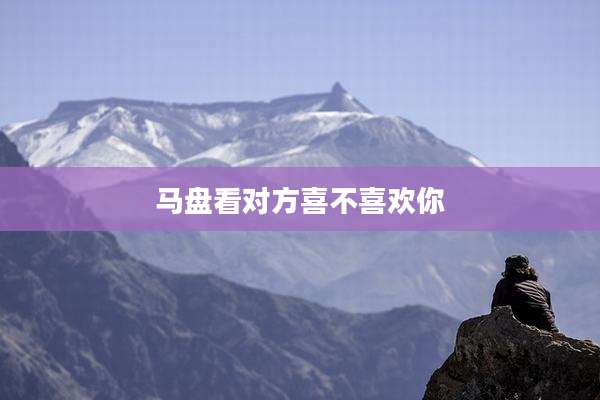 马盘看对方喜不喜欢你