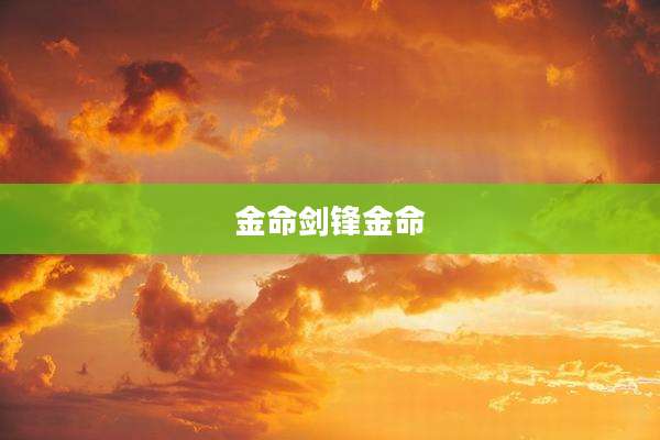 金命剑锋金命