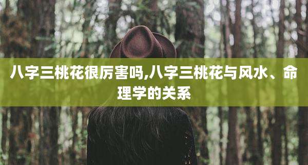 八字三桃花很厉害吗,八字三桃花与风水、命理学的关系