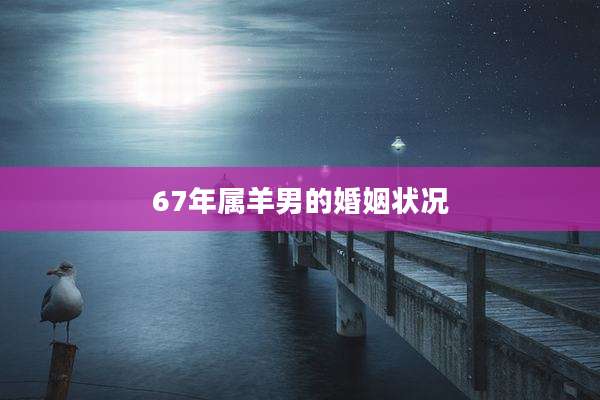 67年属羊男的婚姻状况