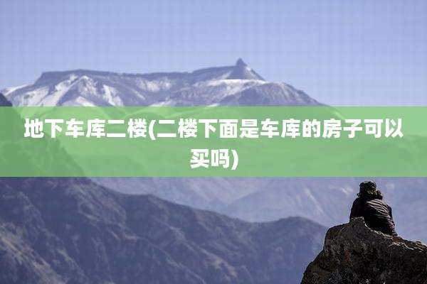 地下车库二楼(二楼下面是车库的房子可以买吗)