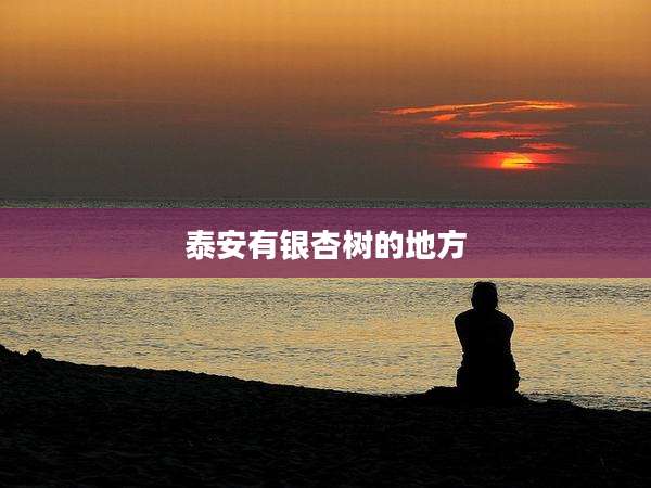 泰安有银杏树的地方
