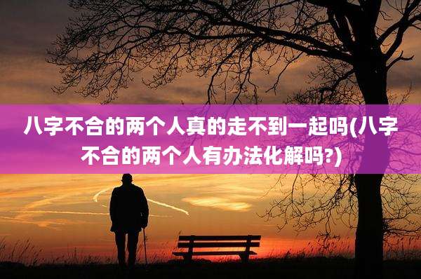 八字不合的两个人真的走不到一起吗(八字不合的两个人有办法化解吗?)