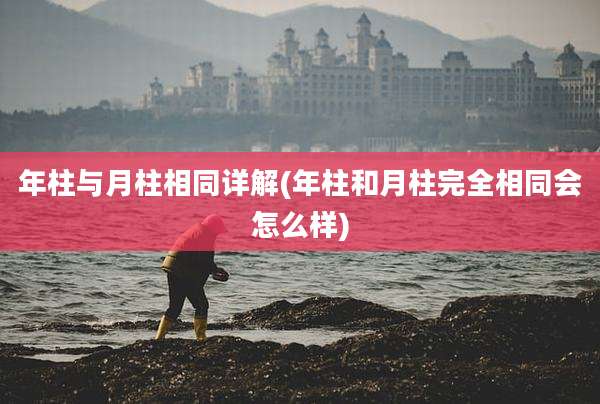 年柱与月柱相同详解(年柱和月柱完全相同会怎么样)