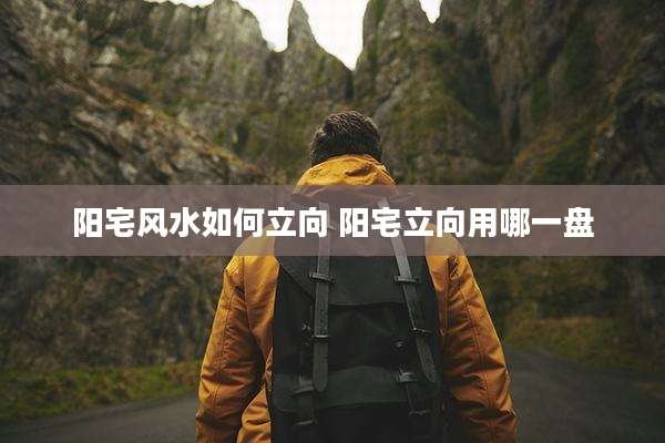 阳宅风水如何立向 阳宅立向用哪一盘