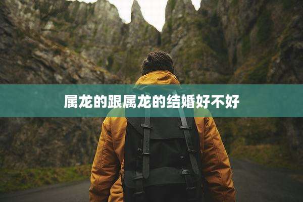 属龙的跟属龙的结婚好不好
