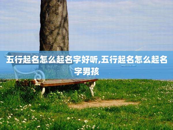 五行起名怎么起名字好听,五行起名怎么起名字男孩