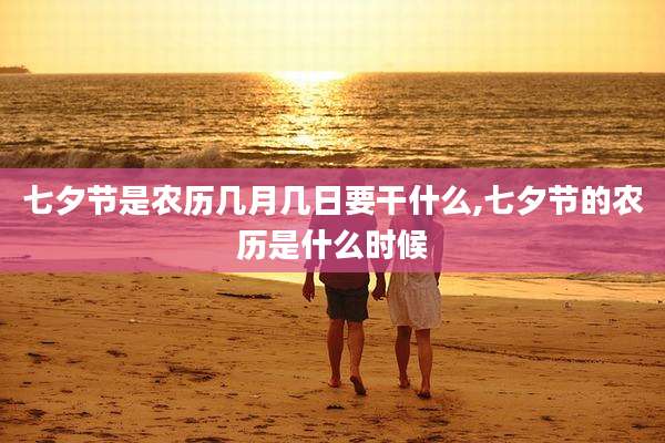 七夕节是农历几月几日要干什么,七夕节的农历是什么时候