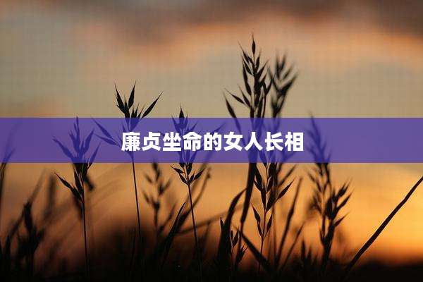 廉贞坐命的女人长相