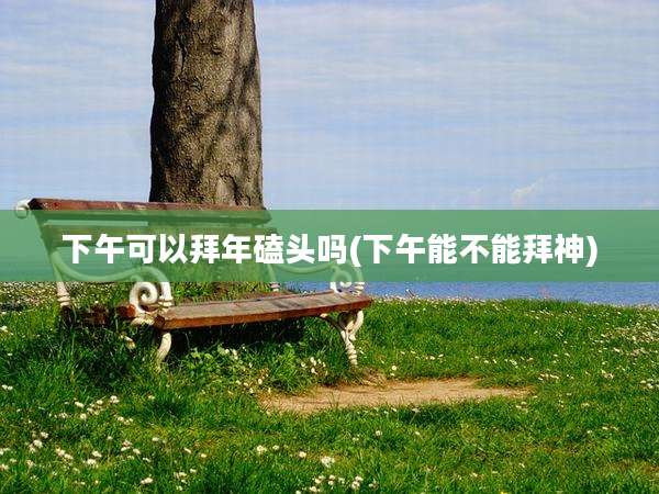 下午可以拜年磕头吗(下午能不能拜神)