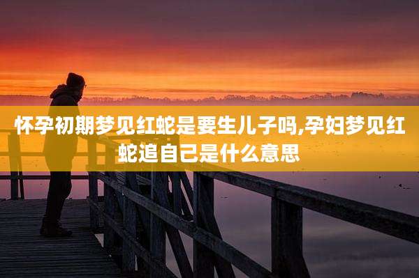 怀孕初期梦见红蛇是要生儿子吗,孕妇梦见红蛇追自己是什么意思