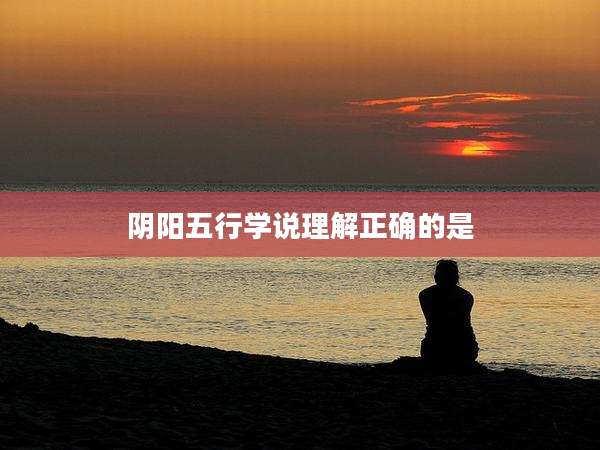 阴阳五行学说理解正确的是