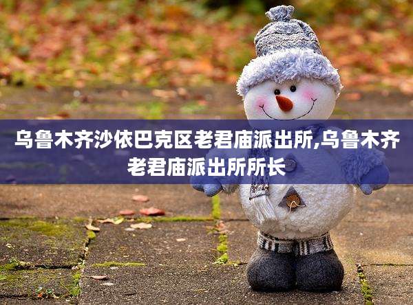 乌鲁木齐沙依巴克区老君庙派出所,乌鲁木齐老君庙派出所所长