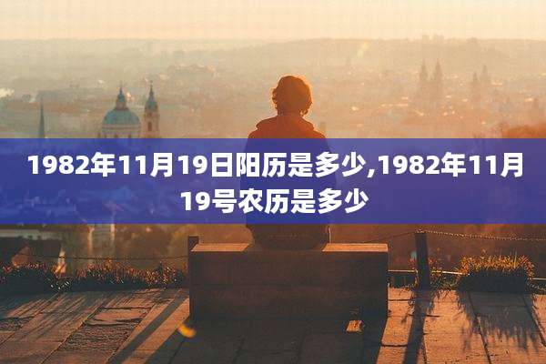 1982年11月19日阳历是多少,1982年11月19号农历是多少